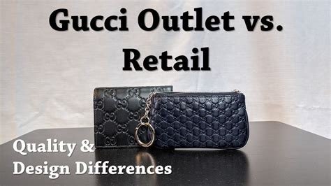 difference between gucci outlet and store